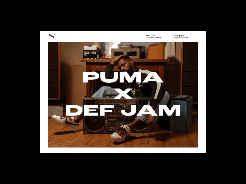Editorial Experiment puma type typography