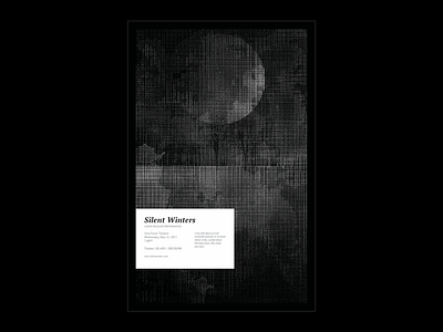Silent Winters Album Launch Poster design typography