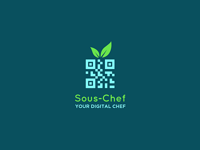 Sous Chef abstract cook cooking culinary digital flat food icon kitchen minimal qr code