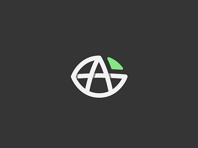 Gestalt Academy Logo abstract flat geometry leaf logo minimal nature