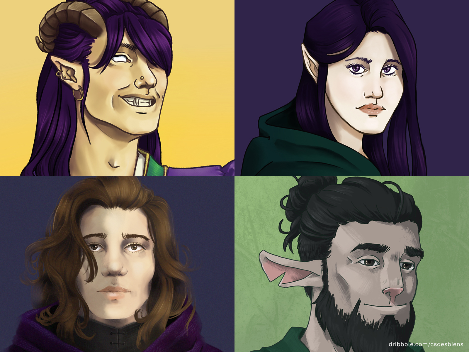 Style Exploration: Dungeons and Dragons Character Portraits by ...