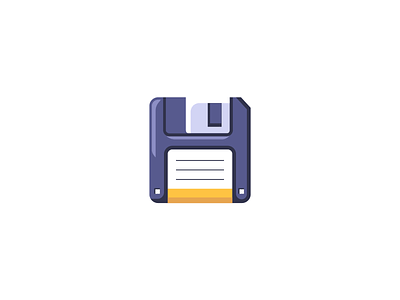 Floppy disk - 1/12 90s behance design dribbble flat floppydisk illustration nostalgia retro vector