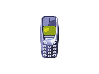 Nokia 3310 - 6/12 2d 90s art artist behance design digital illustration digitalart dribbble flat illustration illustrator nokia nokia 3310 nostalgia phone retro vector
