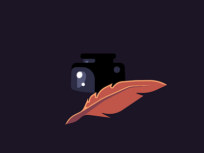 Inkwell + Feather 2d behance design digital digital illustration dribbble dribble feather flat halloween illustration illustrator inkwell occult vector witchcraft