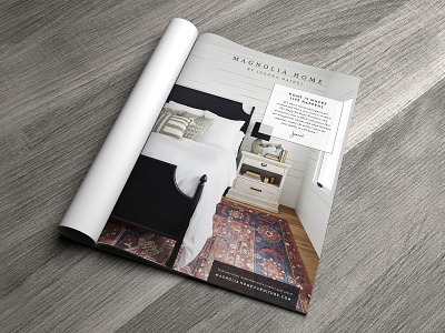 Magnolia Home by Joanna Gaines Ad | Magnolia Journal advertising advertisment design editorial design magazine magazine ad