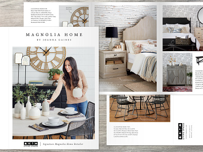 Magnolia Home Tri-Fold Brochure Mailer advertising brochure brochure design mailer