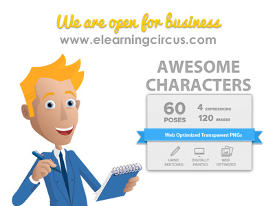 Elearningcircus character design character pack elearningcircus
