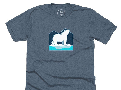 Proud Polar bear Shirt design illustration vector