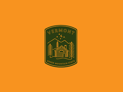 For My Green Mountain Friends graphicdesign logo patch vermont