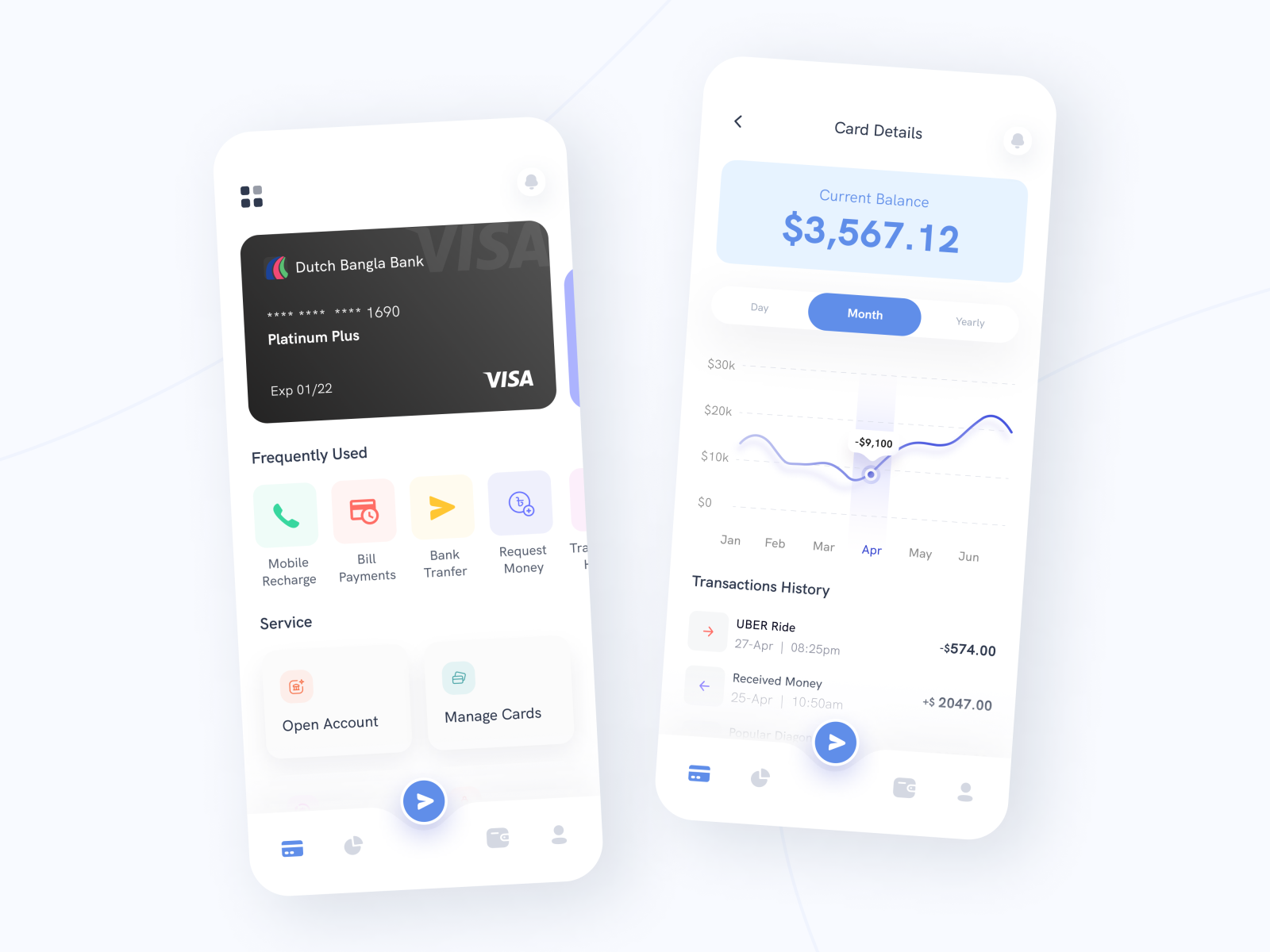 NexuxPay Mobile Banking App Exploration by Ariful I. Sany on Dribbble