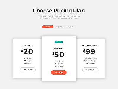 Pricing Plans clean creative design modern pricing pricing page pricing plans pricing table ui user interface ux vector web