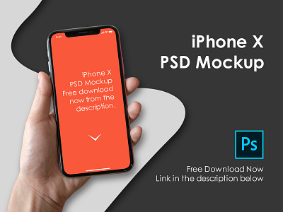 iPhone X PSD Mockup apple branding creative design freebie ios iphonex latest mock up mockup modern psd ui user interface