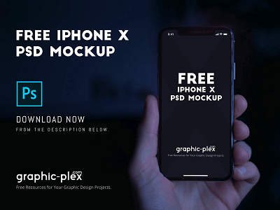 Realistic iPhone X PSD Mockup Freebie