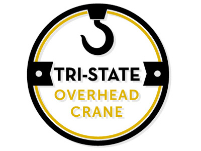 Tristate Overhead Crane Logo badge branding logo