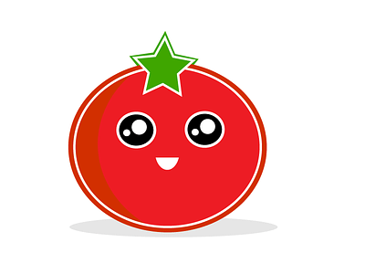 I love Ketchup cute happy kawaii red tomato