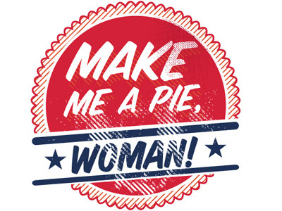 Make Me A Pie Label packaging primary colors label typography