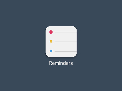 Daily UI challenge #005 App Icon app dailyui icon reminders