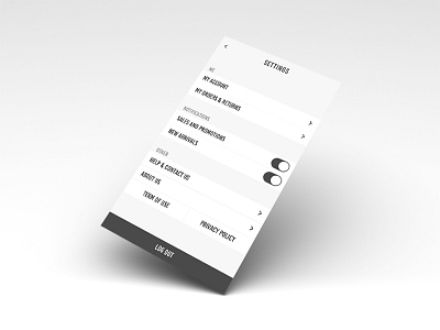 Daily UI challenge #007 Settings