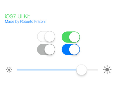 PSD iOS7 UI Kit
