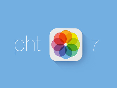 Call it Pht for iOS7 7 apple design flat icon ios ios7 iphone jony new photos photoshop psd redesign safari ui wwdc