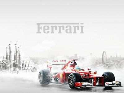 Ferrari Contest Online art direction contest f1 ferrari fomula1 scuderia ferrari snap ui design website