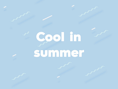 Cool in summer blue cool isometric summer vector