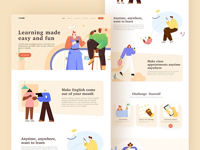 Siwei Education Web Redesign design illustration illustrations ui web