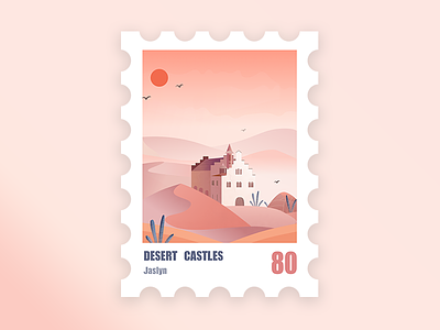 Stamp illustration icon inset