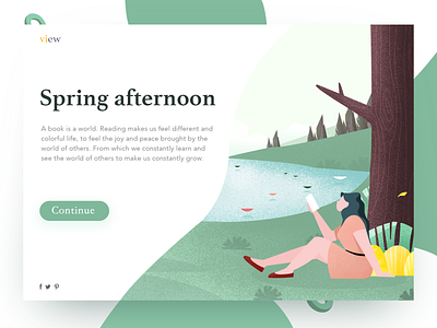 Web page illustrations green illustrations people the ui web
