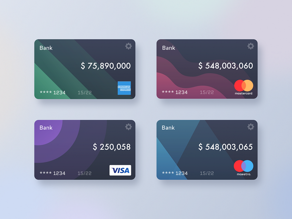 Карта банка для телефона. Credit Card Design. Bank Card Design. Банковская карта UI. Дизайн банковской карты.