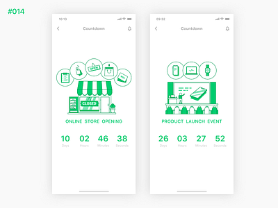 Daily UI #014 Countdown Timer countdown credit card dailyui flat icon illustration ios iphone mobile notebook shop store tag time ui watch