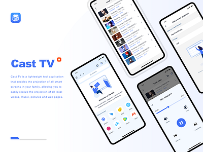 Cast TV-A tool class app interface design