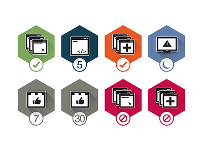 Developer Achievement Badges achievements badges developer gamification icons