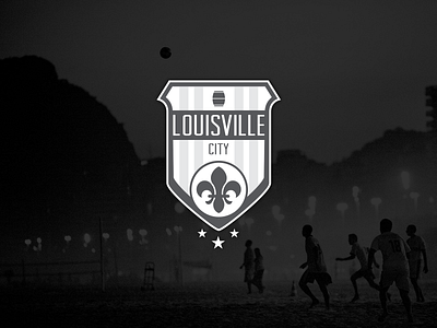 Louisville City Football Club badge crest fleur de lis football futbol logo soccer