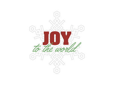 Joy to the World christmas illustration joy to the world snow snowflake typography