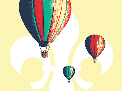 Balloons air balloons de flight fluer hot illustration lis louisville vector