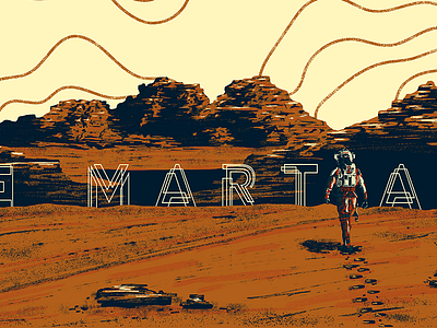The Martian digital landscape mars martian oscars painting space the