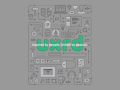 Inspired by people. United by passion. design icons illustration tagline technology usability ux