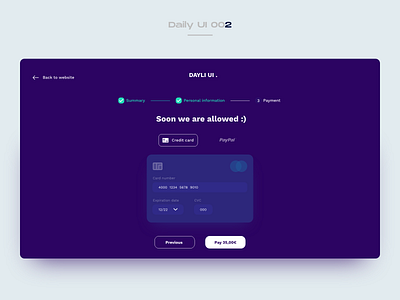 Daily Ui 002