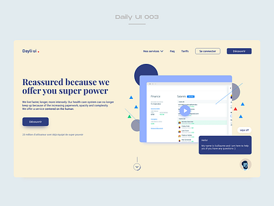 Daily UI 003 003 dailyui dailyuichallenge landingpage product design ux designer ux ui