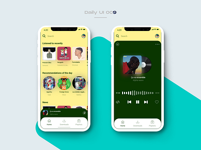 Daily UI 009-Music player