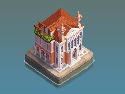 Palazzol6 canal game gameasset house iso isometric italy midcore mobile palazzo upgradeable venice
