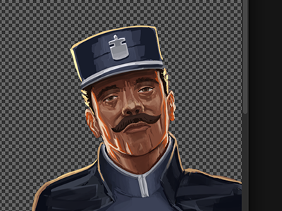 Screen Shot 2017 04 25 At 09.23.30 french game gendarme illustration paint photoshop police wip
