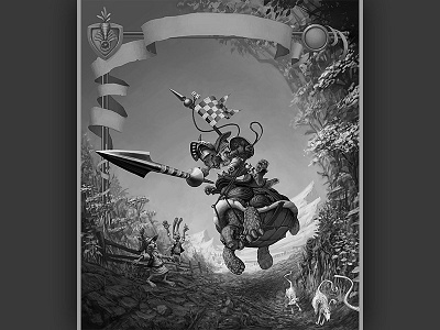 The Tortoise and the Hare Part II: The Fast and the Furrious action fable fairytale game hare illustration joust run tortoise