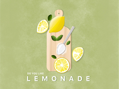 Do You Like Lemonade art design draw drawing graphic design graphicdesign illustration illustration art lemon lemonade procreate procreate art