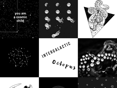 Moodboard - Intergalactic octopus