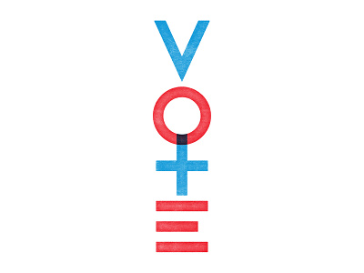 2018 Vote Poster typography vote women empowerment