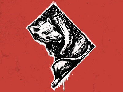 SWAMP RAT animal branding character illustration washington dc