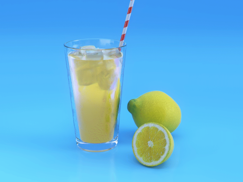 Make Lemonade 3d 3d tracking lemon modelling motion graphics