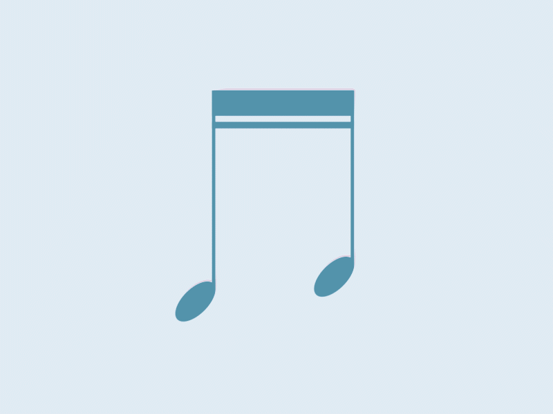 Music 2d accents animated icons motion design